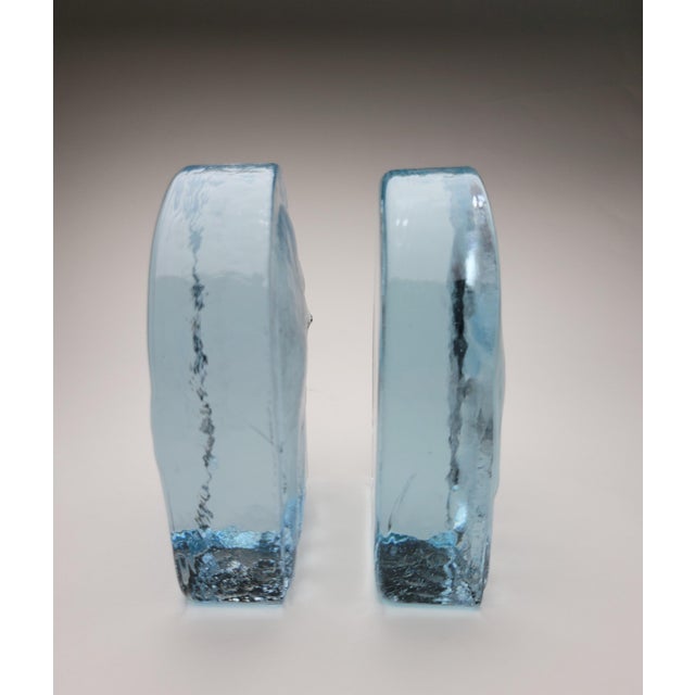 Blenko Mid Century Blenko Bookends /Pair For Sale - Image 4 of 16