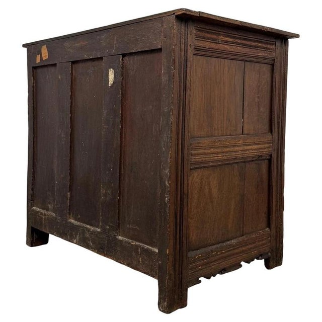 17th Century Antique Oak Fitted Cupboard For Sale - Image 9 of 12