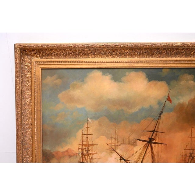 Elliotte, Nautical Scene, Oil Painting, 1950, Framed For Sale - Image 3 of 10