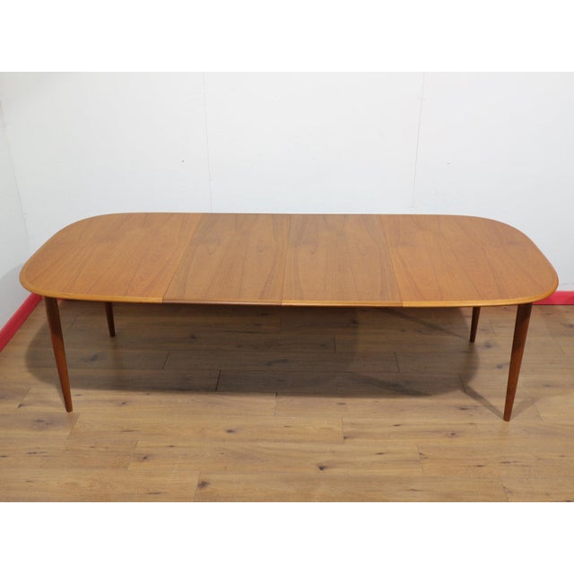 Wood Mid Century Modern in the Style of Skovmand and Anderson Teak Danish Extending Dining Table For Sale - Image 7 of 15