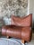 Vintage Cognac Leather Sling Lounge Chairs – Pair For Sale - Image 17 of 18