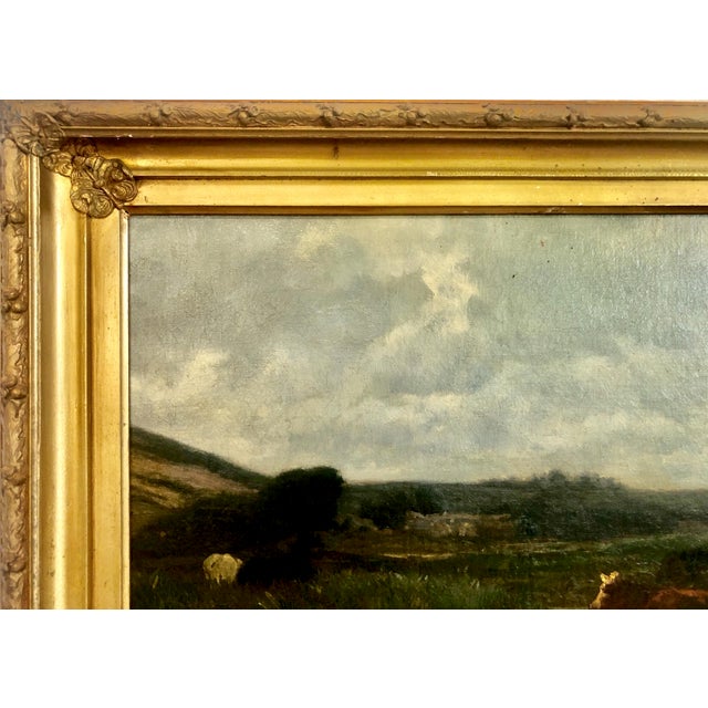 French 1872 French Pastoral Scene, by Émile Van Marcke De Lummen (1827-1890) For Sale - Image 3 of 11