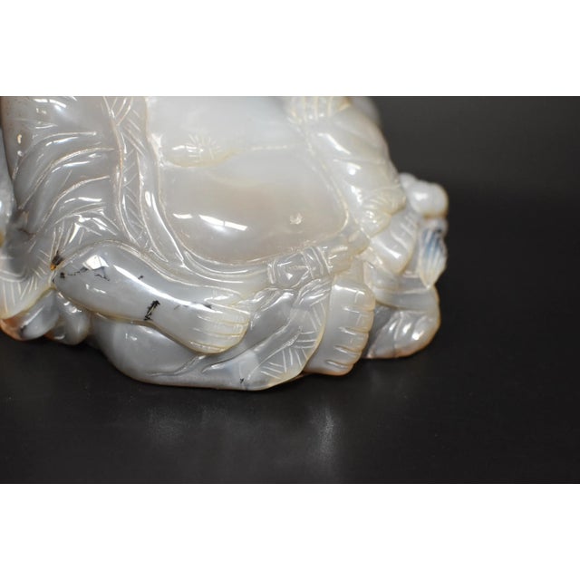 Stone Large Agate Gemstone Happy Buddha For Sale - Image 7 of 13