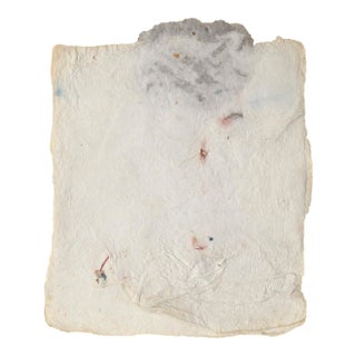 "Carta Series # 45, Paper Imbeds" Experimental Printmaking Wall Sculpture by Harold Paris For Sale