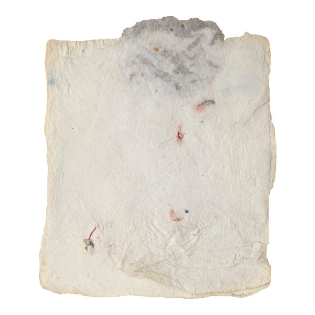 "Carta Series # 45, Paper Imbeds" Experimental Printmaking Wall Sculpture by Harold Paris For Sale