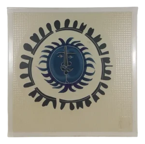 Tile Painted and Signed by Roger Capron, 1987