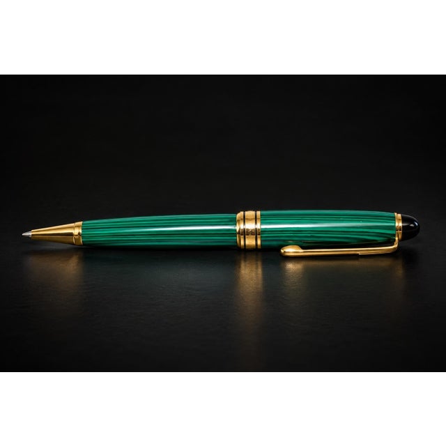 Traditional Malachite Ballpoint Pen Gemstone Writing Instrument Usa Made For Sale - Image 3 of 10