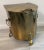 Vintage Antique Brass Over Steel 3-legged Coal Hod With Lift Out Metal Insert. Nicely detailed handles and legs.