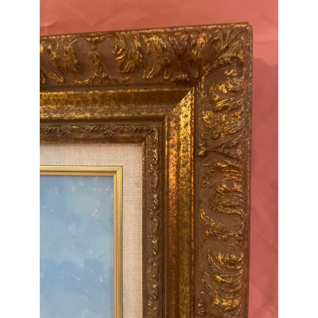 2000 - 2009 Custom Framed Original Tuscan Landscape Oil on Linen by Yuris, 2002 For Sale - Image 5 of 15