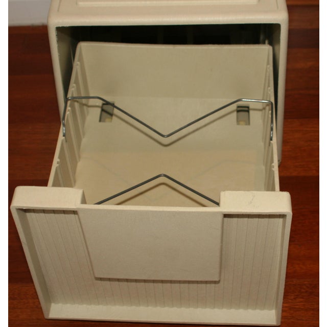 Vintage Staco Molded Plastic Stackable File Cabinet Chairish