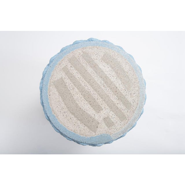 Contemporary Metric Stool in Blue by Philipp Aduatz Design For Sale - Image 3 of 14