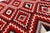 Modern Navajo Style Wool Rug – Crimson & Violet Graphic Diamond Motif 9x12 For Sale - Image 9 of 12