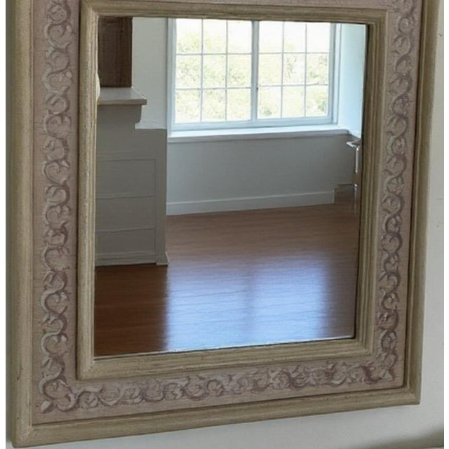 Large 1990s Bombay Company Neoclassical Urn Trumeau Mirror Hand Painted Gold Leaf For Sale - Image 4 of 9