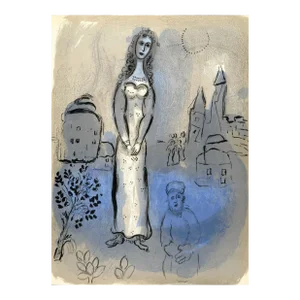 Marc Chagall Lithograph Esther the Bible 1960