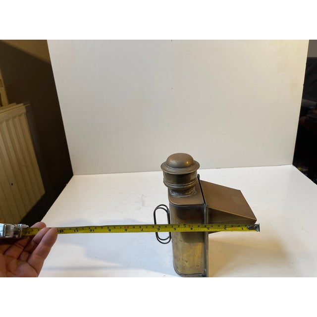 Nautical Ship Lamp in Brass from Sherwoods LTD England, 1920s For Sale - Image 10 of 12