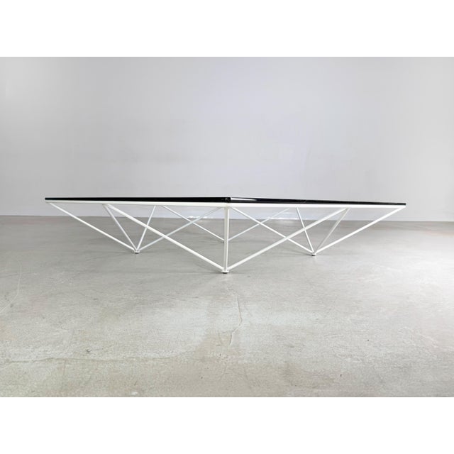 Coffee Table in Metal and Glass from B&b Italia, 1980s For Sale - Image 6 of 8