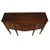 Vintage mahogany bow front sideboard buffet featuring classic Federal-style design with elegant proportions, tapered legs,...