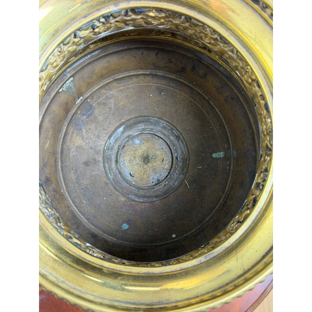 1880s French Empire Style Rococo Revival Victorian Jardiniere W/Original Liner For Sale - Image 10 of 13