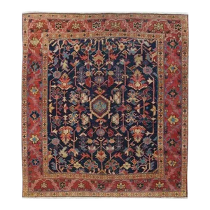Antique Heriz Rug 4'4'' X 5'0"