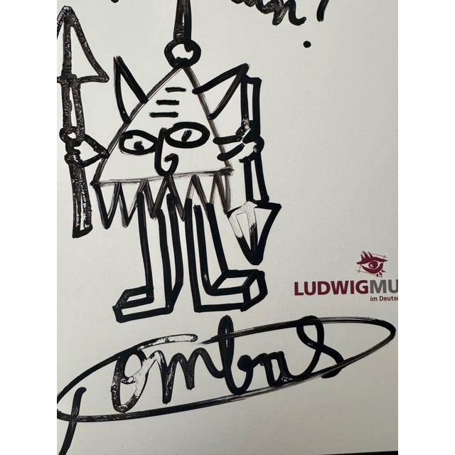 Robert Combas, Warrior, 2008, Dedicated Felt-tip Pen For Sale - Image 4 of 5