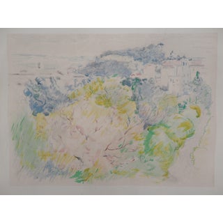After Berthe Morisot, Nice, the Château de Cimiez, 1946, Lithograph For Sale