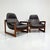 Wood Mid-Century Modern MP-91 Earth Lounge Chairs and Ottoman from Percival Lafer, Brazil, 1970s, Set of 3 For Sale - Image 7 of 18