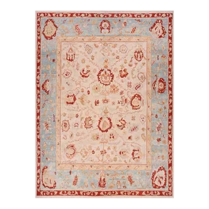 Handwoven Turkish Oushak Area Rug 13x15