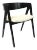 Vintage Compass Side Chair by Allan Gould, 1948, Wood and Upholstery, Restored For Sale