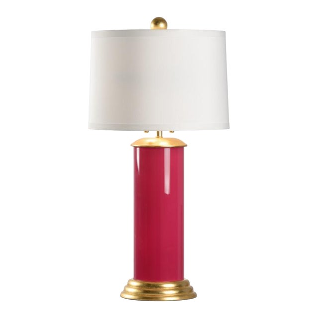 Wildwood Savannah Table Lamp - Fuchsia For Sale