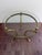 Labarge Hollywood Regency Brass Swan & Glass Accent Table For Sale - Image 4 of 12