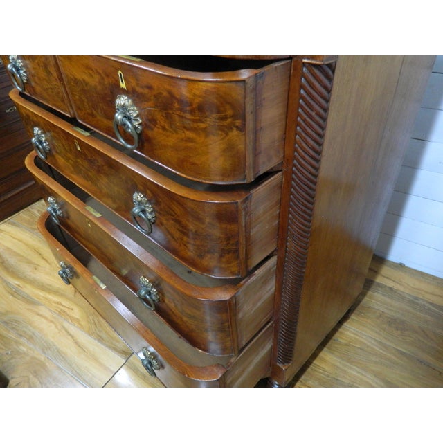 Brown Regency Ogee Scotch Chest of Drawers For Sale - Image 8 of 16