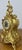 Vintage Rococo Mantel Clock in Brass For Sale - Image 6 of 14