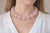 Metal Natural Madagascar Ice Rose Quartz 22.5 Round Beads Necklace For Sale - Image 7 of 7