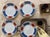 Japanese Vintage Fitz and Floyd 1975 Mishiki Plates 10 3/8 Inch Blue Oxblood Red Gold Vintage Japan - Set of 4 For Sale - Image 3 of 12