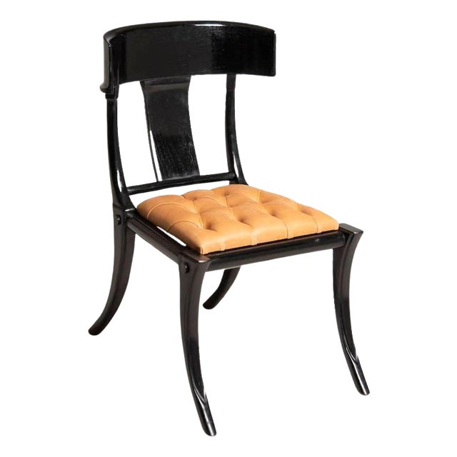 Klismos Black Chair from Pescetta For Sale