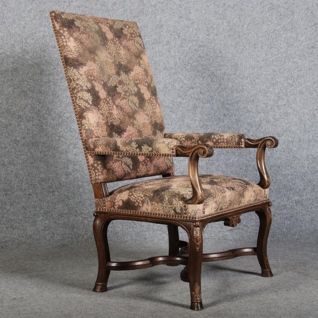 Antique Baroque Chair with Carving, 1880 For Sale - Image 15 of 18