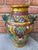 Mid 20th Century Vintage Italian Majolica Sgraffito Glazed Terracotta Urn or Vase For Sale - Image 5 of 11