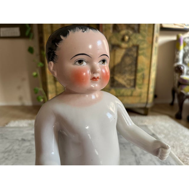 Biedermeier Porcelain Bathing Doll, Germany, 1820s For Sale - Image 4 of 15