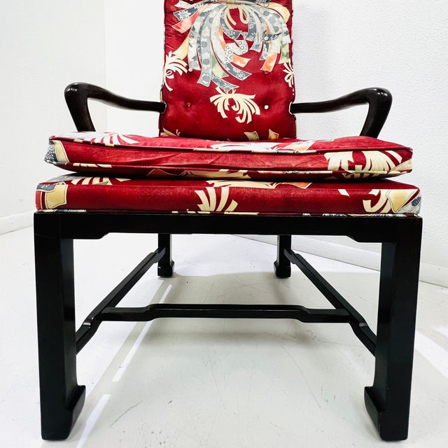 Set of 8 1970s Mario Buatta for Widdicomb Dining Chairs For Sale - Image 10 of 17