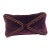 Purple Velvet Decorative Pillow With Glass Beads For Sale