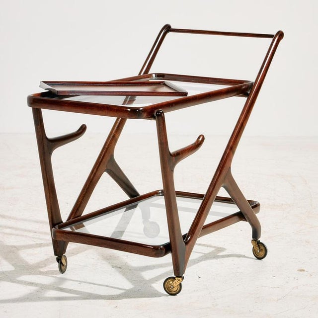 Alder Wood Trolley by Cesare Lacca for Cassina, 1950s For Sale - Image 3 of 14