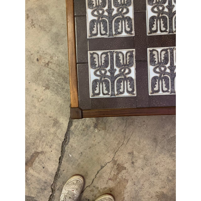 1960s Mid Century Danish Coffee Table, With Ceramic Tiles For Sale - Image 9 of 9