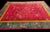 Textile 1920s Red Floral Antique Chinese Art Deco Rug 9' X 11'8" Handknotted Wool Carpet For Sale - Image 7 of 7