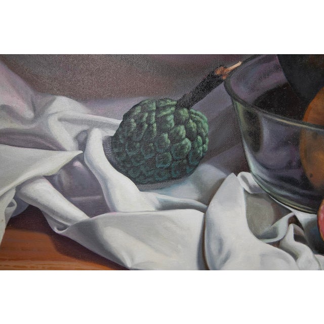 Realism Osvaldo Diaz - (B 1970) - Oil on Canvas - 34" H X 43" W For Sale - Image 3 of 6