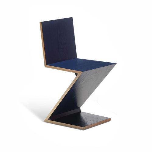 Cassina Mid-Century Modern Zig Zag Chair by Gerrit Rietveld for Cassina For Sale - Image 4 of 13
