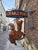 This antique sign, with its exceptional dimensions (190 cm tall), is a one-of-a-kind piece. It consists of a wrought-iron...