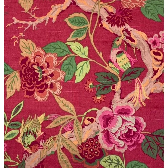 Brand New Pair Pillow Covers Fabric Manufacturer: Richloom Pattern: Bird On A Vine Colors: Green, Orange, Pink, & Tan...