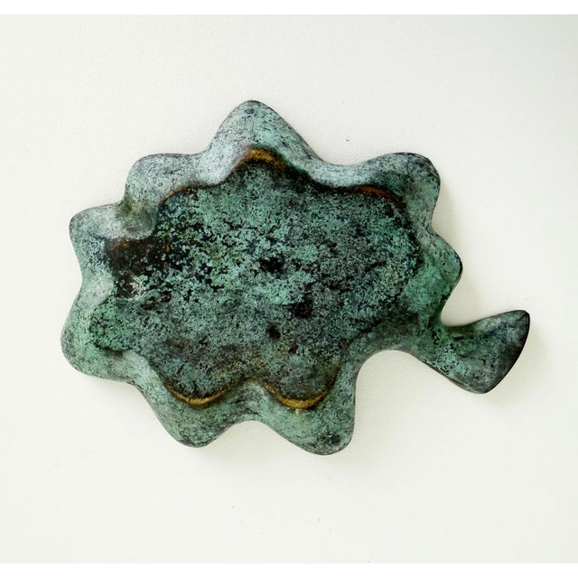 1950s Brass Verdigris Biomorphic Ashtray For Sale In Sacramento - Image 6 of 6