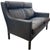 Modern Experience the Perfect Blend of Timeless Design and Luxurious Comfort With This Exquisite Black Leather Loveseat From Restoration Hardware. For Sale - Image 3 of 8