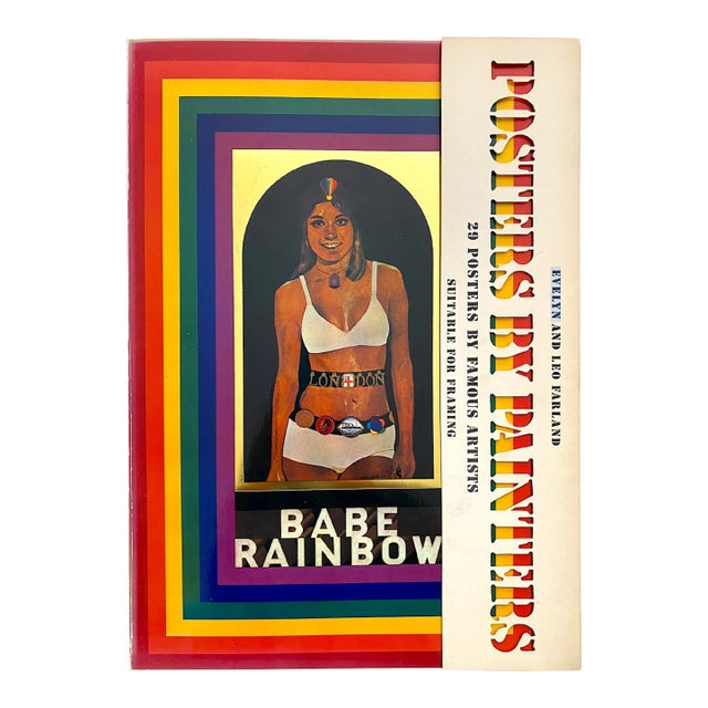 " Posters by Painters " Vintage 1978 First Edition Lithograph Print Extra Large Pop Art Book For Sale